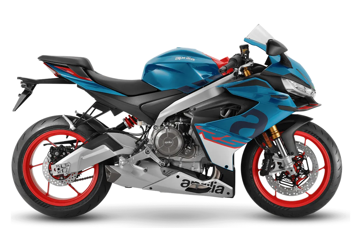 Aprilia RS 660 in Blue Marlin, zijaanzicht