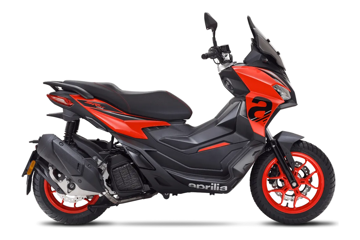 Aprilia SR GT in Sport: Red Raceway, zijaanzicht