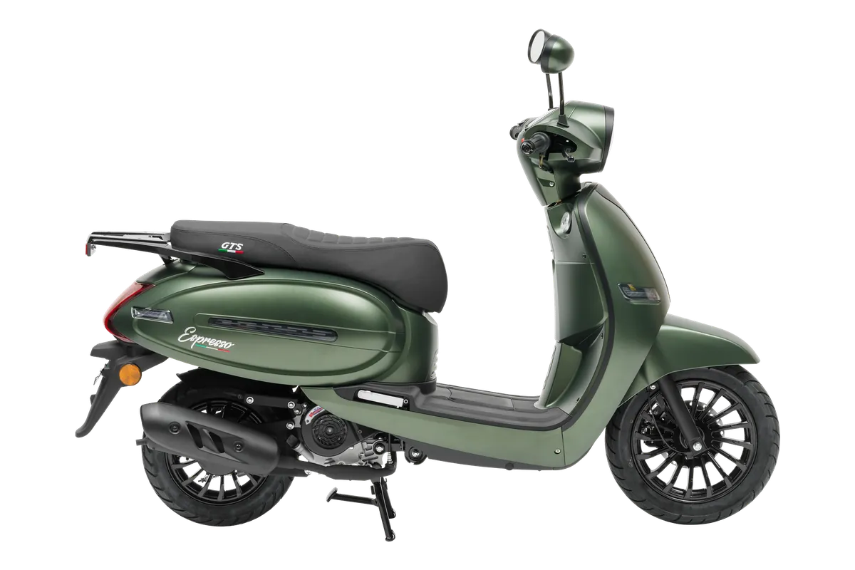 GTS Espresso in Matt Leaf Green, zijaanzicht